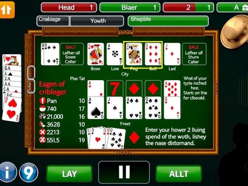 A classic wooden cribbage board next to a set of five Yahtzee dice, symbolizing the blend of card and dice games.