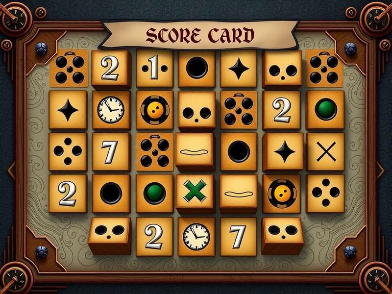 Professional Yahtzee score card printable template