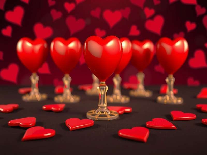 A hand of playing cards fanned out, featuring the Queen of Spades and Hearts suit