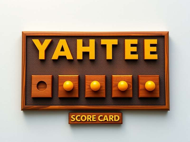A detailed example of a completed Yahtzee score card with strategic markings