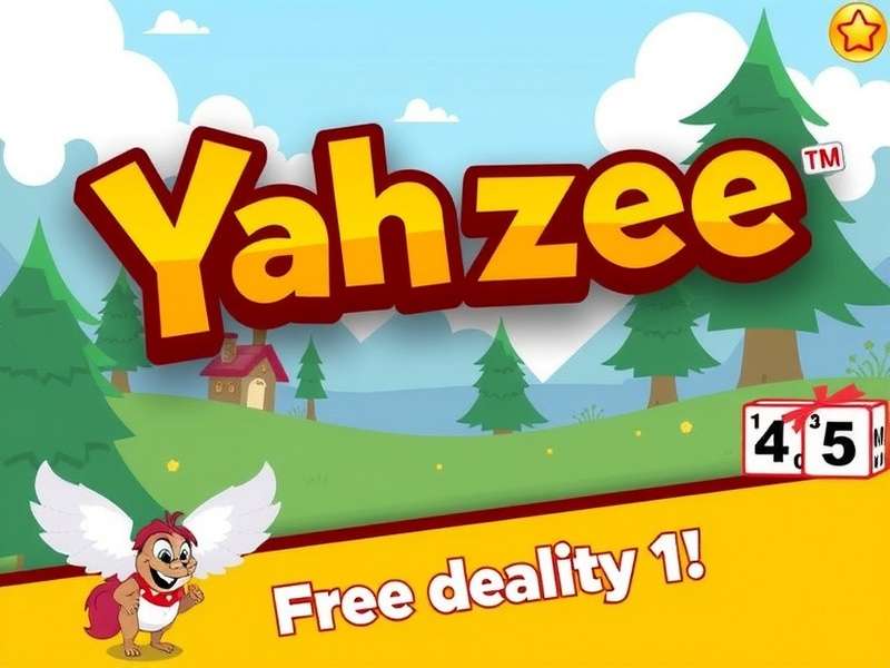 Digital Yahtzee game interface showing dice and scorecard