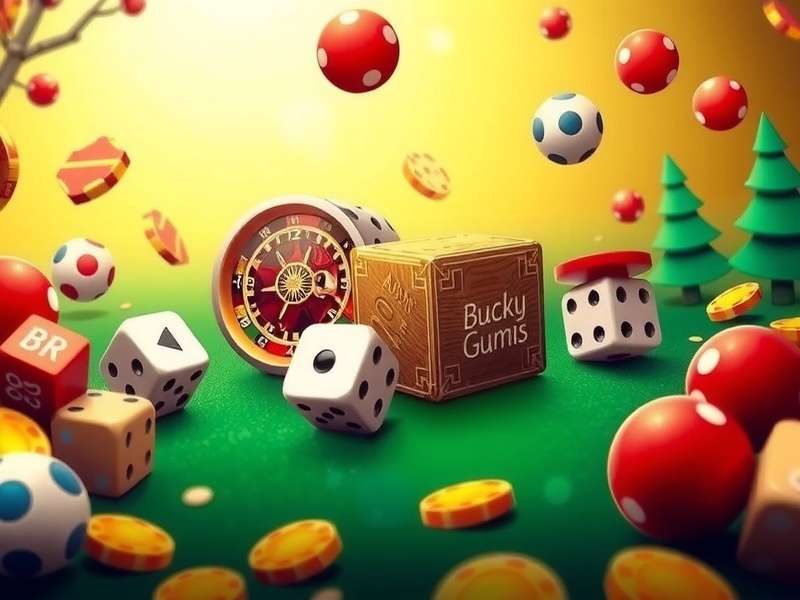 Five dice showing a Yahtzee (all sixes) on a wooden table