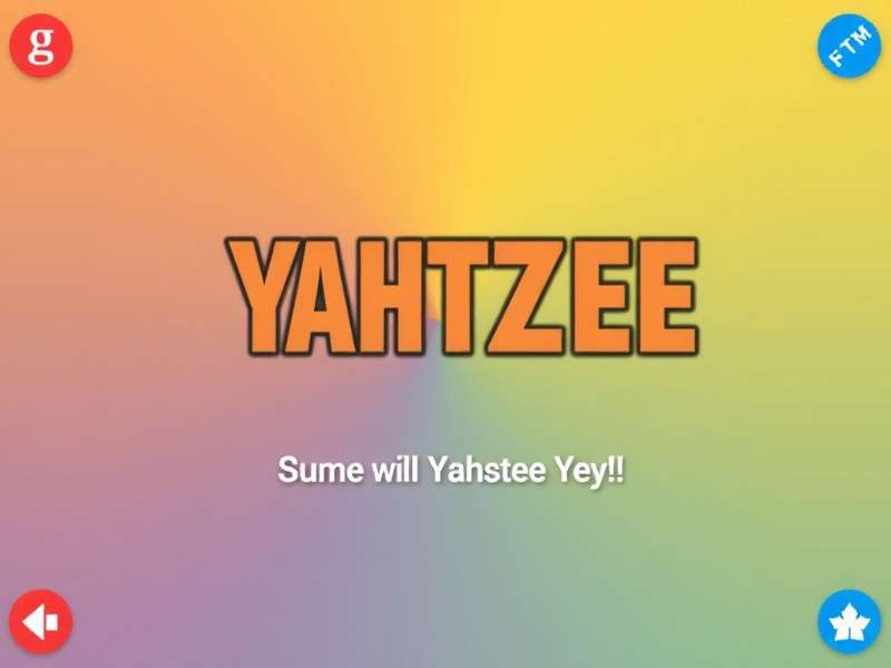 Five dice showing a Yahtzee (all fives) on a wooden table