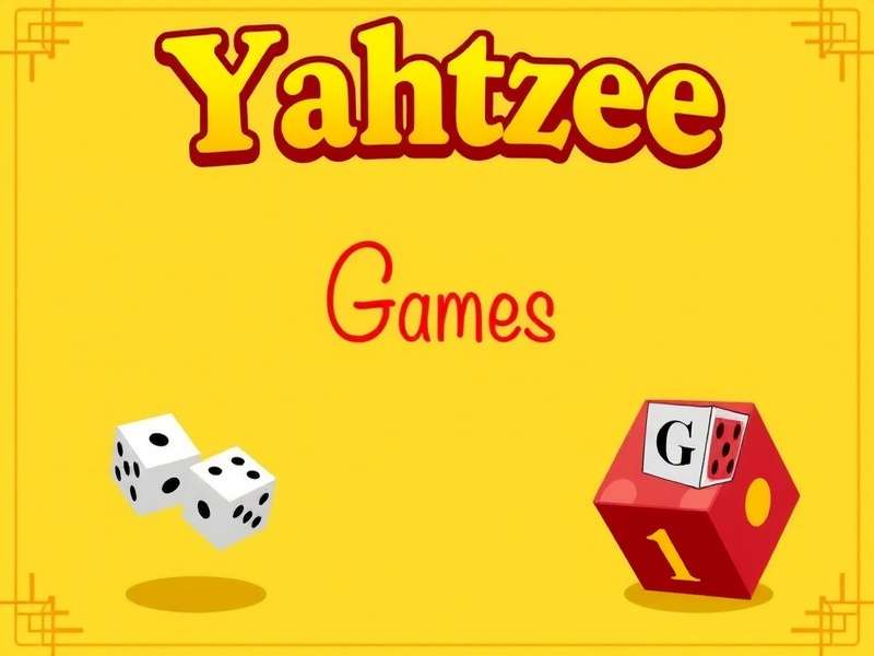 Five dice showing a Yahtzee - all showing the number six