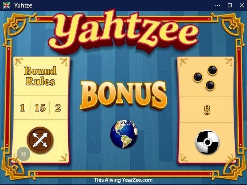 Example Yahtzee scorecard showing a 100-point bonus marked next to a second Yahtzee roll