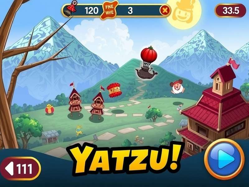 Group of diverse people playing Yatzy Free on various devices