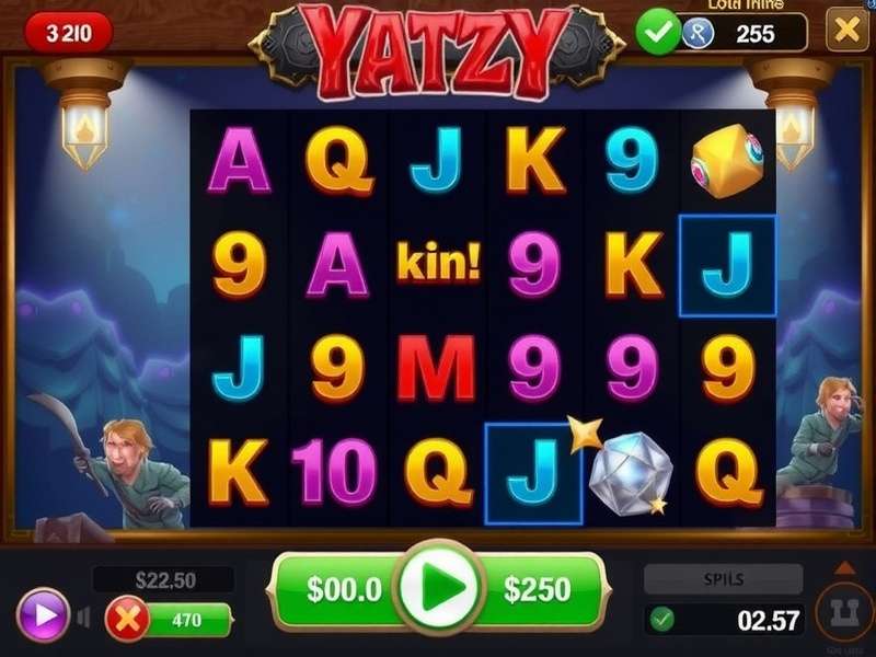 Five dice showing a full house on a wooden table, representing a Yahtzee game