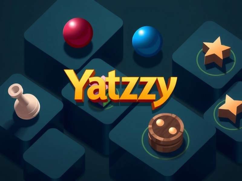 Colorful dice scattered on a table, representing online Yahtzee gameplay
