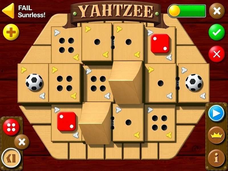Yahtzee scorecard showing all 13 categories for Free Online Yahtzee No Download