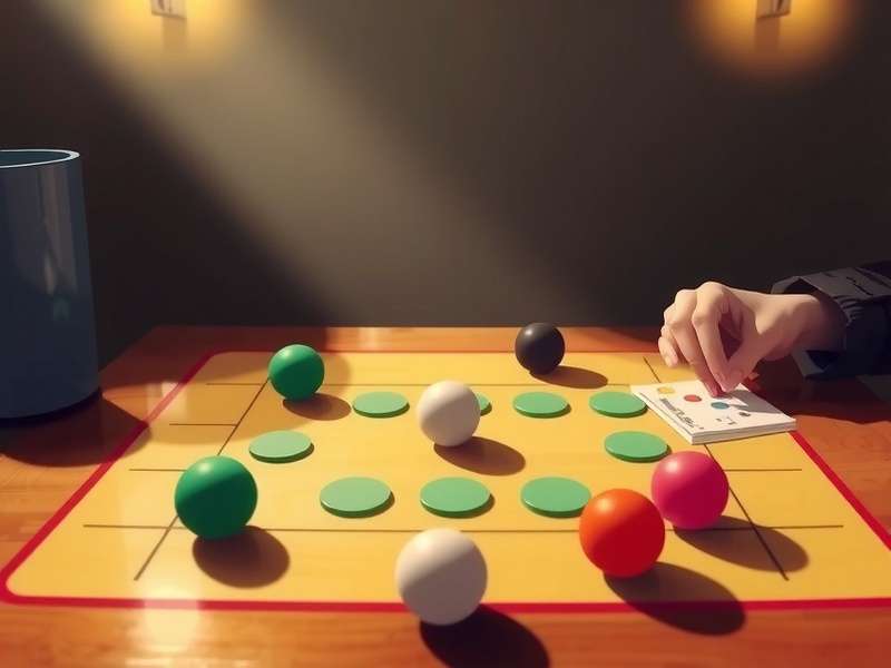 VIP Yahtzee premium dice game setup with five dice and scorecard on a dark green felt table