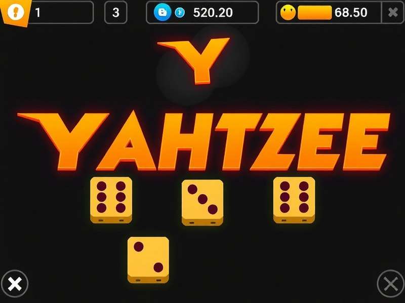 Colorful Yahtzee dice and scorecard on a wooden table — the classic family game experience