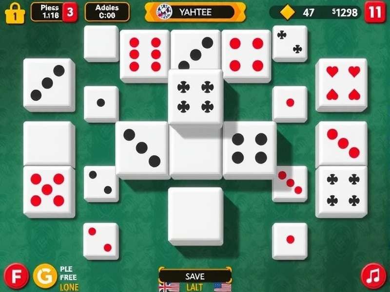 Yahtzee Free Online Game – dice and scorecard on a wooden table